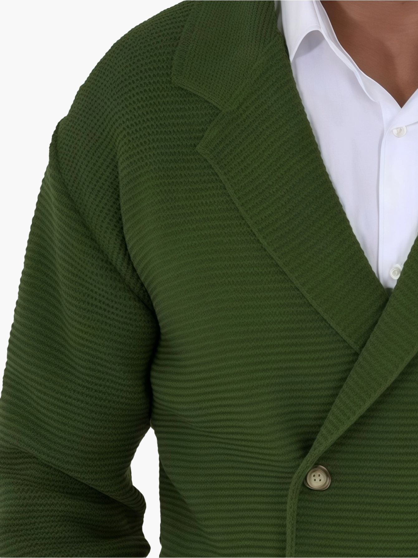 Herren Strickjacke mit Reverskragen und Doppelreiher – Eleganter Casual-Style für Alltag und Büro