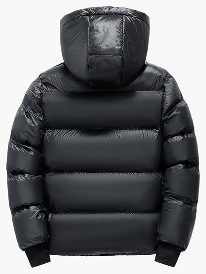 Herren Daunenjacke mit Kapuze für Outdoor und Alltag – Winter Steppjacke, Casual Style