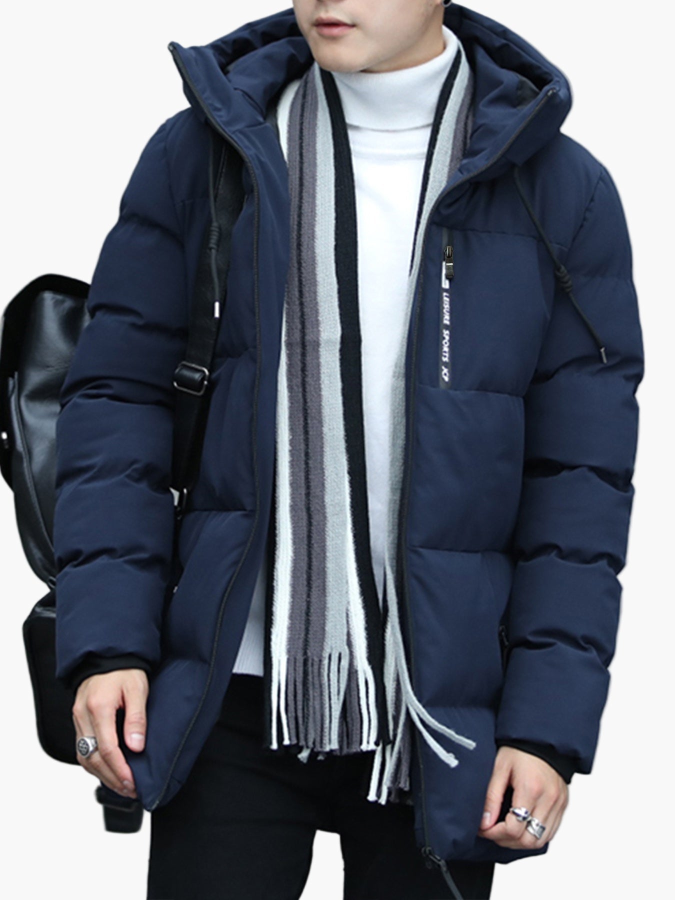 Herren Winter Steppjacke mit Kapuze – Modische Outdoorjacke für Alltag und Freizeit