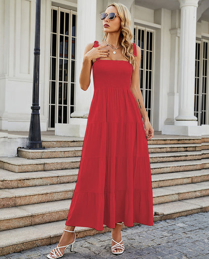 Tamara – Langes Kleid mit Sling-Tie-Druck