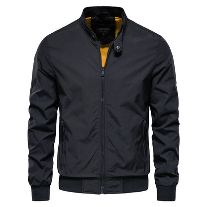 Leichte Herren Sommerjacke – Atmungsaktive Jacke für warme Tage mit Reißverschluss