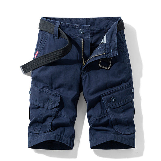 Duncan – Multifunktionale Cargo-Shorts für Herren in einfarbigem Design
