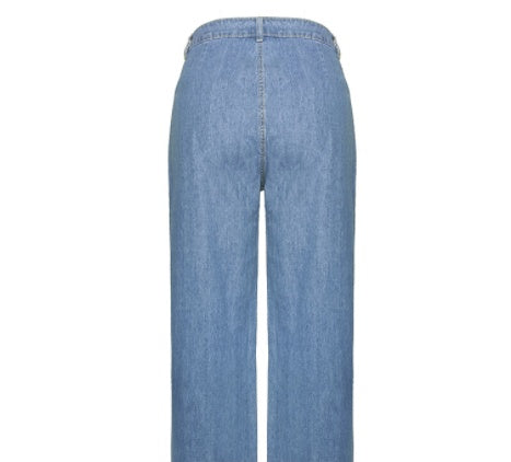 Mandy – Nostalgische Jeans für Frauen mit hoher Taille und schlankem Erscheinungsbild