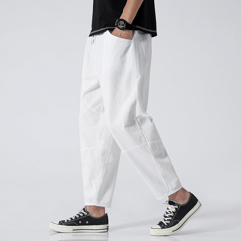 Herren Freizeit Haremshose Loose Fit Jogger – Bequeme Streetwear Hose für Alltag und Sport