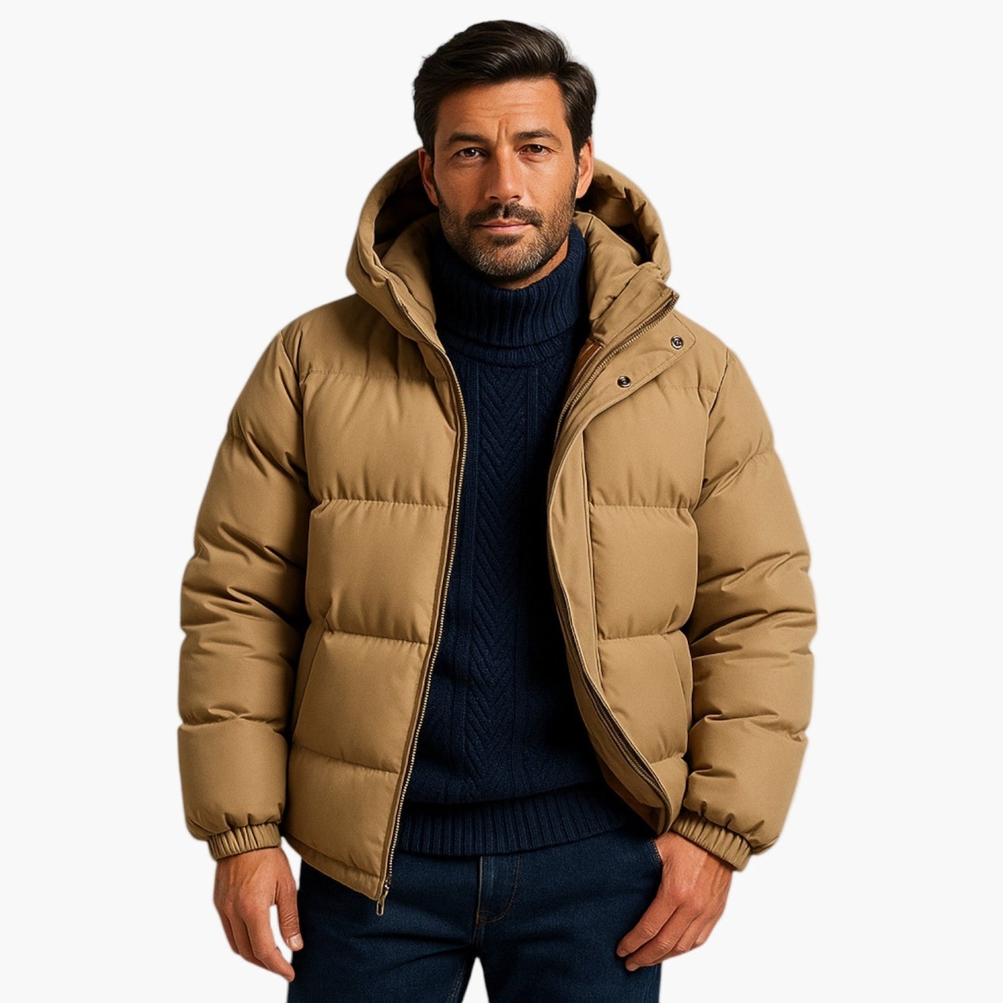 Herren Winter Parka Jacke – Urban Steppmantel mit Kapuze für Alltag & Outdoor