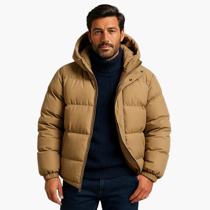 Herren Winter Parka Jacke – Urban Steppmantel mit Kapuze für Alltag & Outdoor