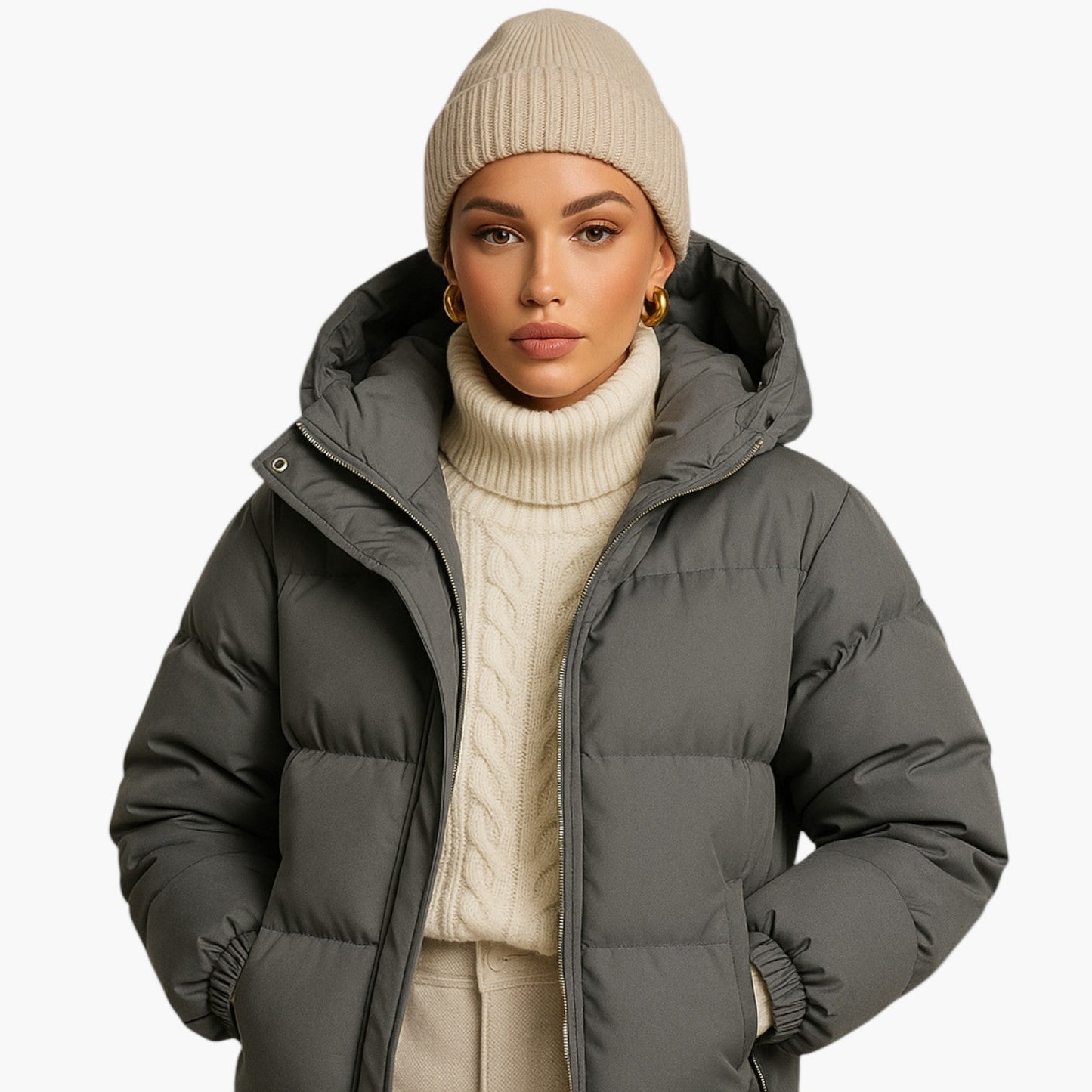 Herren Winter Parka Jacke – Urban Steppmantel mit Kapuze für Alltag & Outdoor