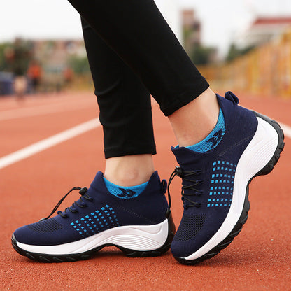 Amanda – Hoch elastische atmungsaktive Sportschuhe für Damen mit fliegendem Gewebe