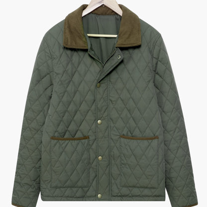 Herren Steppjacke im klassischen Casual-Stil für Herbst und Winter