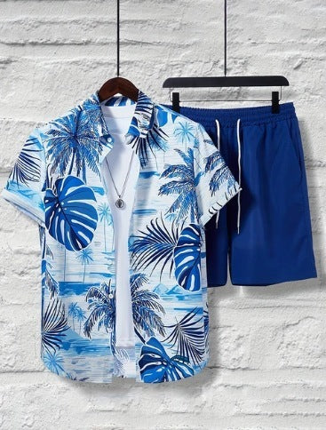 Gabriel – Legeres Herrenhemd und Shorts Set