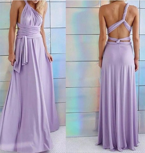 Damen Maxikleid mit Rückenfreiem Design – Elegantes Abendkleid, vielseitig tragbar, Partykleid