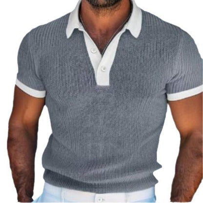 Ernest – Kurzärmliges Herren-Polohemd in Weiß