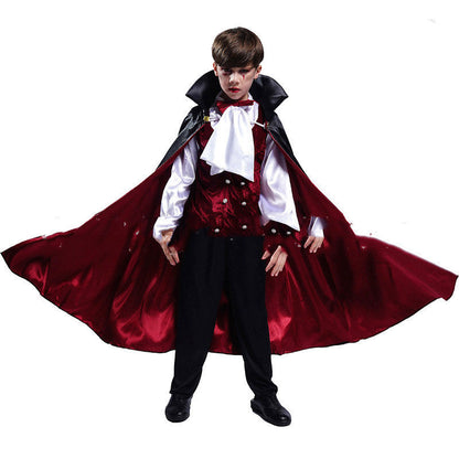 Halloween Kinder Vampir Kostüm – Jungen Dracula Verkleidung für Halloween Party & Karneval