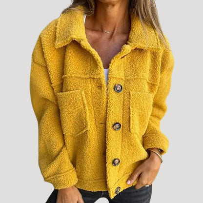 Damen Teddy Fleecejacke – Modische Sherpa-Jacke für Alltag & Freizeit