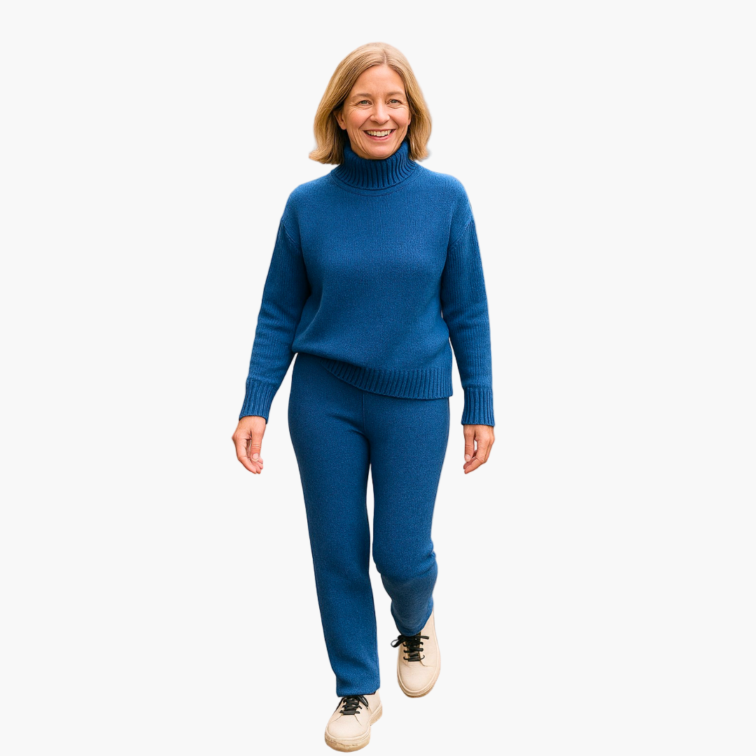 Damen Lounge-Set mit Rollkragen – Moderner Freizeitstil für entspannte Stunden