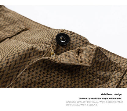 Billy – Sommer Herren Cargo Shorts mit gestreiftem Retro-Design