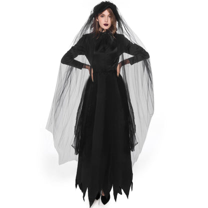 Damen Halloween Kostüm Spukhafte Braut – Perfekt für Halloween-Partys & Cosplay