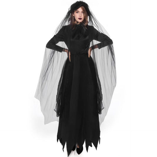 Damen Halloween Kostüm Spukhafte Braut – Perfekt für Halloween-Partys & Cosplay