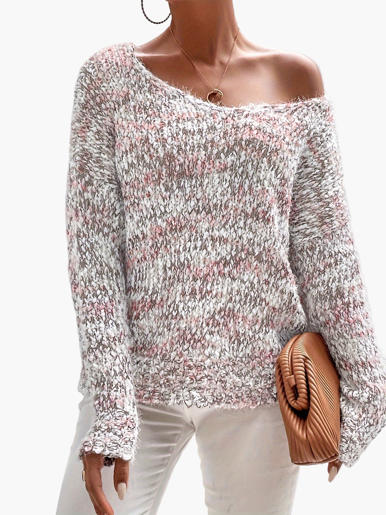 Damen Pullover im lockeren Casual-Stil – Modischer Strickpullover für Alltag und Freizeit