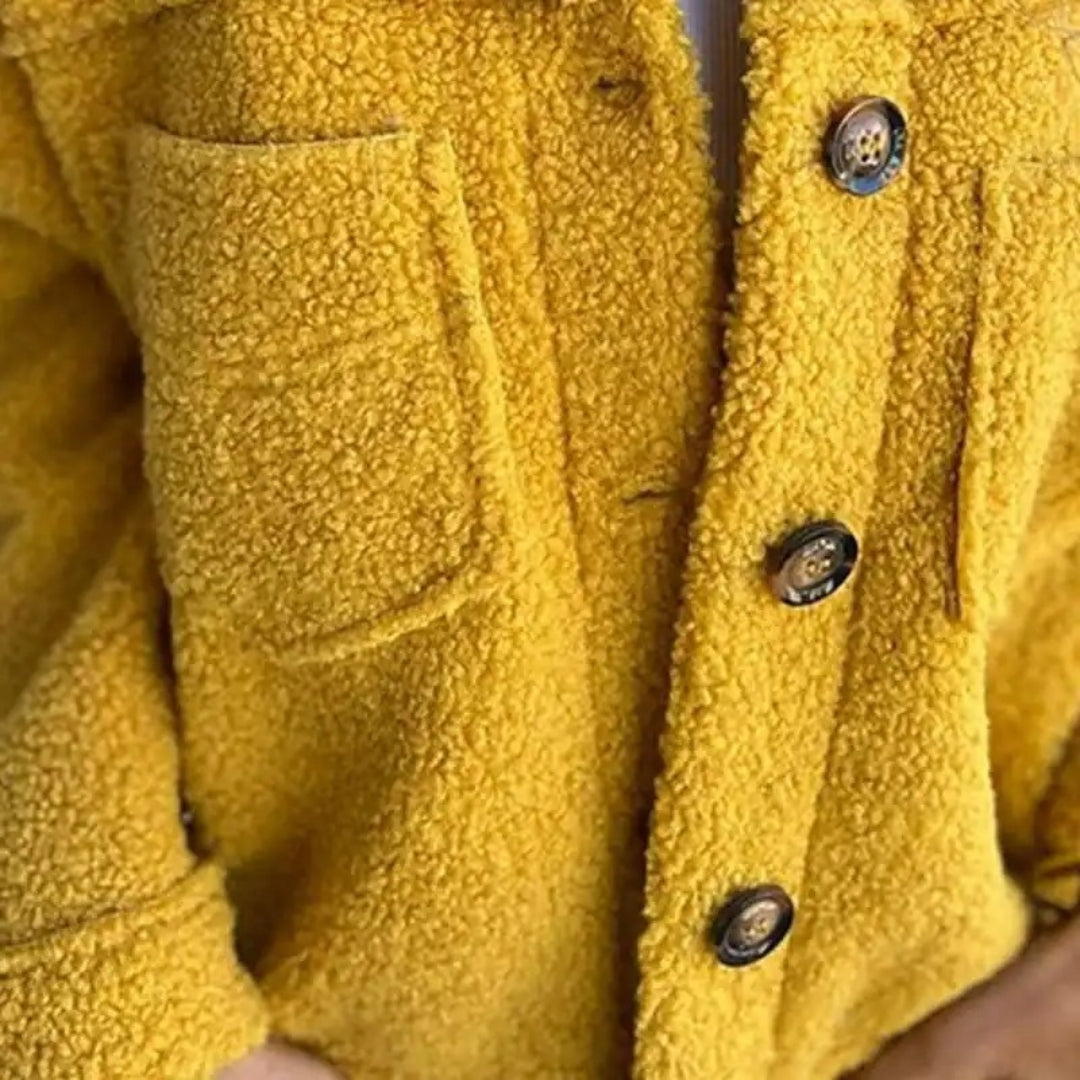 Damen Teddy Fleecejacke – Modische Sherpa-Jacke für Alltag & Freizeit