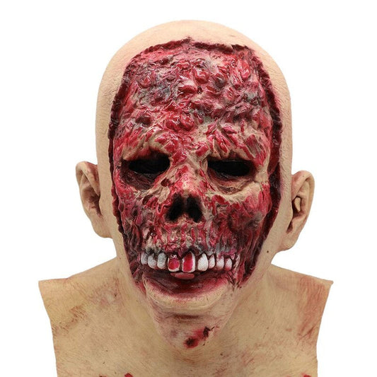 Halloween Latex Zombie Maske für Erwachsene – Gruselige Vollkopf-Maske für Horror-Kostüme & Party
