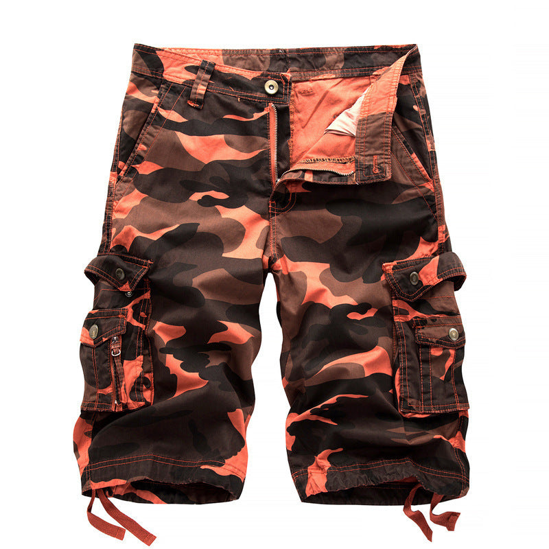 Robin – Camo Bedruckte Knielange Cargo-Shorts