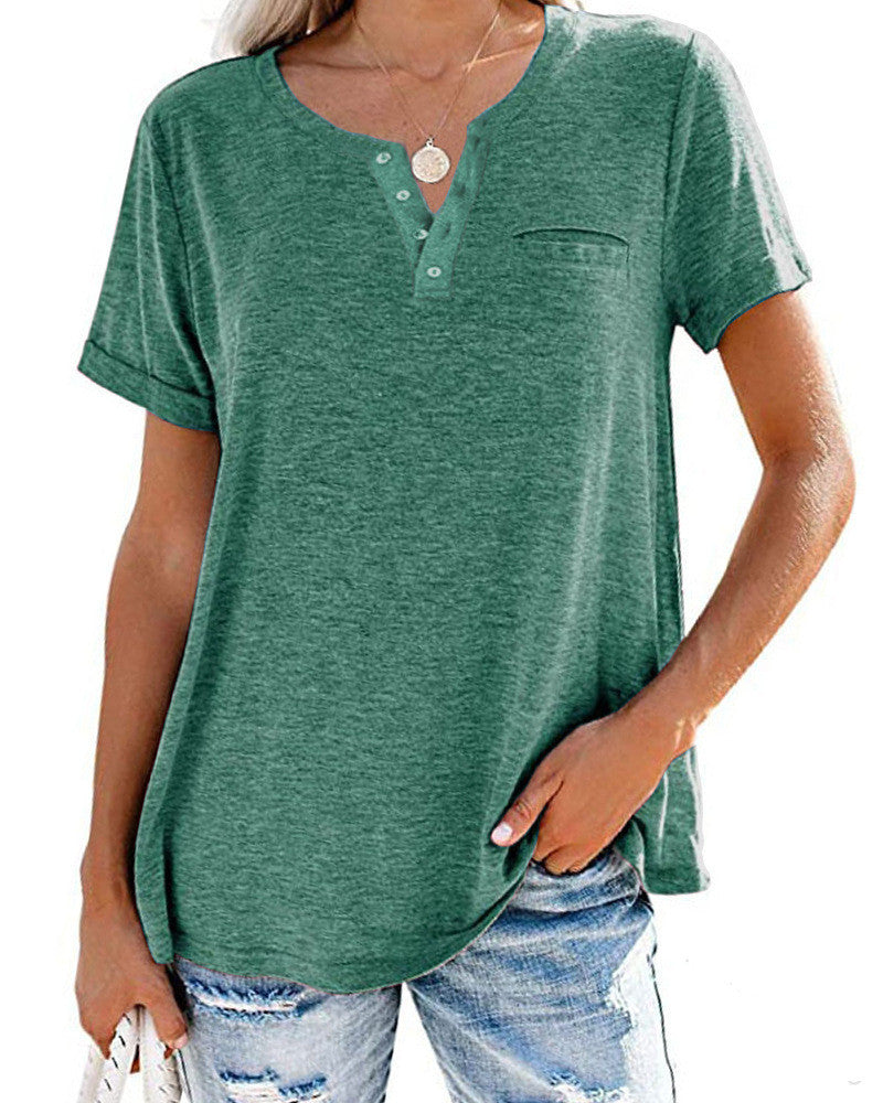 Dawn – Lockeres Damen T-Shirt mit V-Ausschnitt