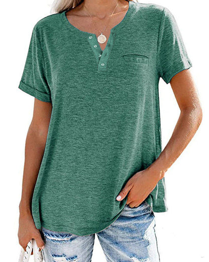 Dawn – Lockeres Damen T-Shirt mit V-Ausschnitt