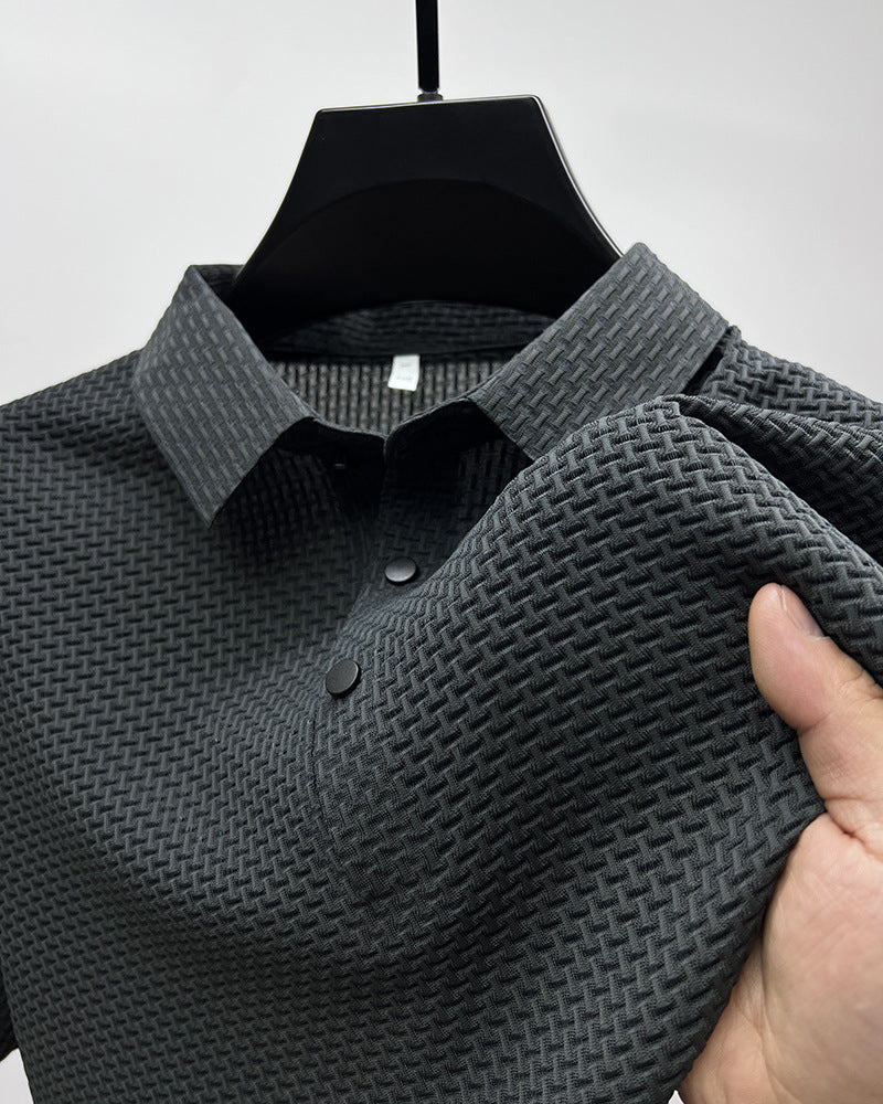 Philip – Kurzarm-T-Shirt aus Mesh-Ice-Seide