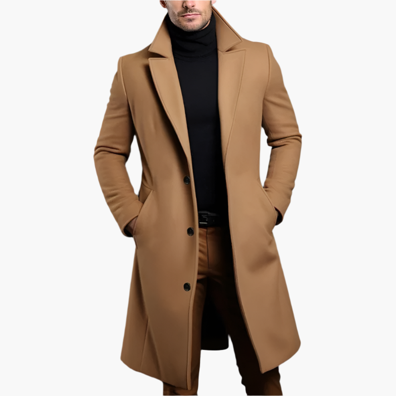 Herren Klassischer Mantel – Eleganter Business & Freizeit Wintermantel