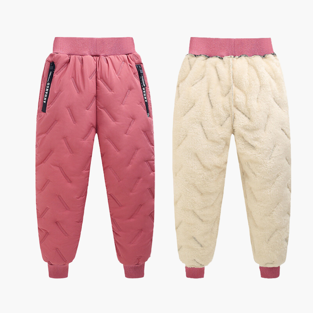 Kinder Outdoor Winter Thermohose – Wasserdicht & Gefüttert für Jungen und Mädchen – Sportliche Schneehose für Aktivitäten