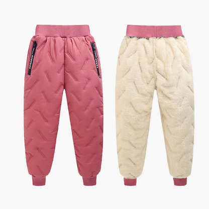 Kinder Outdoor Winter Thermohose – Wasserdicht & Gefüttert für Jungen und Mädchen – Sportliche Schneehose für Aktivitäten