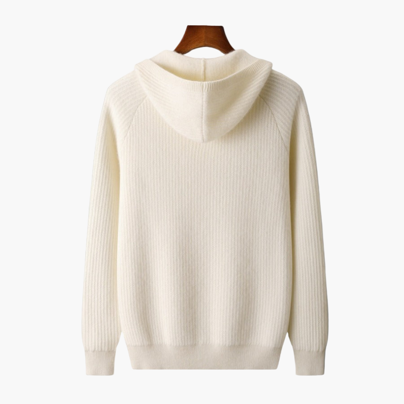 Herren Premium Hoodie mit Kapuze – Moderner Strick Pullover für Alltag & Freizeit