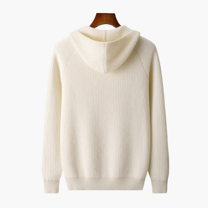 Herren Premium Hoodie mit Kapuze – Moderner Strick Pullover für Alltag & Freizeit