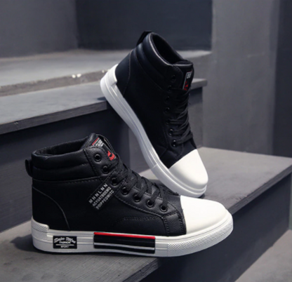 Herren Trendige High-Top Sneaker – Modischer Freizeitschuh für Herbst und Winter