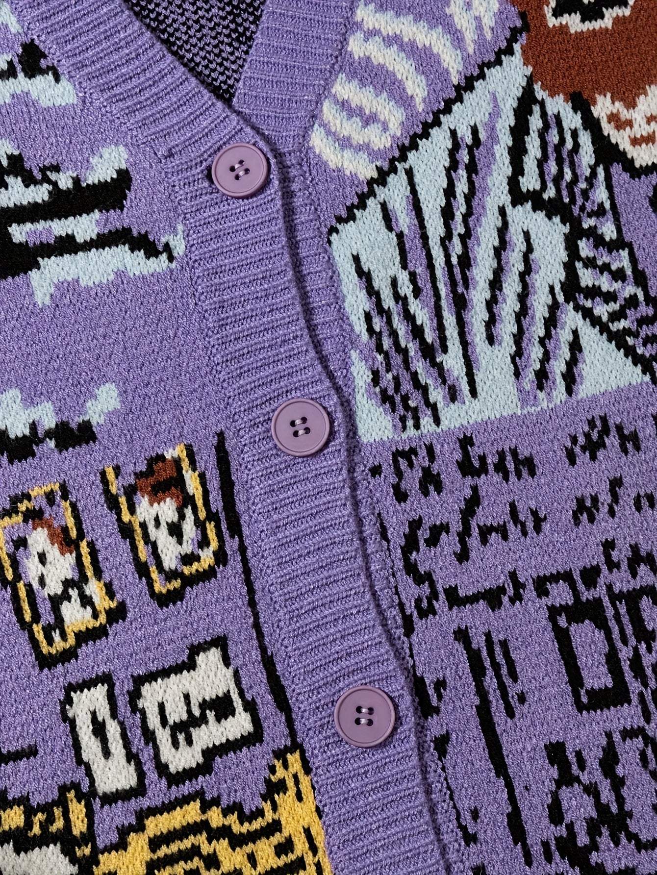 Herren Strickjacke im Kunststil mit Van Gogh Motiv – Lässige Mode für Herbst und Winter