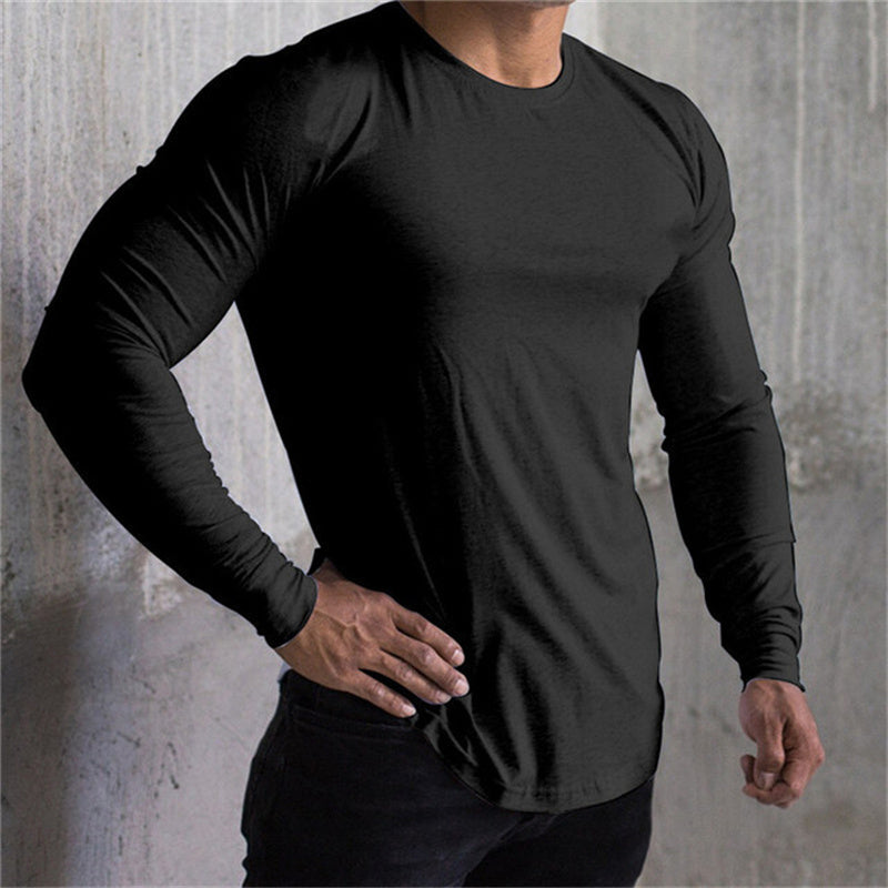 Charlie – Langärmliges Sport T-Shirt für Herren mit schnelltrocknendem Material