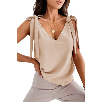 Tamara – Ärmelloses Damen-Top mit Schleifen-Detail