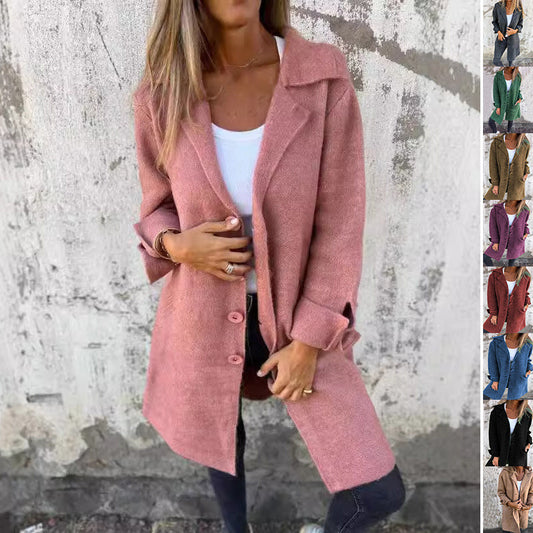 Angela – Modischer Damen-Cardigan mit Einstecktaschen