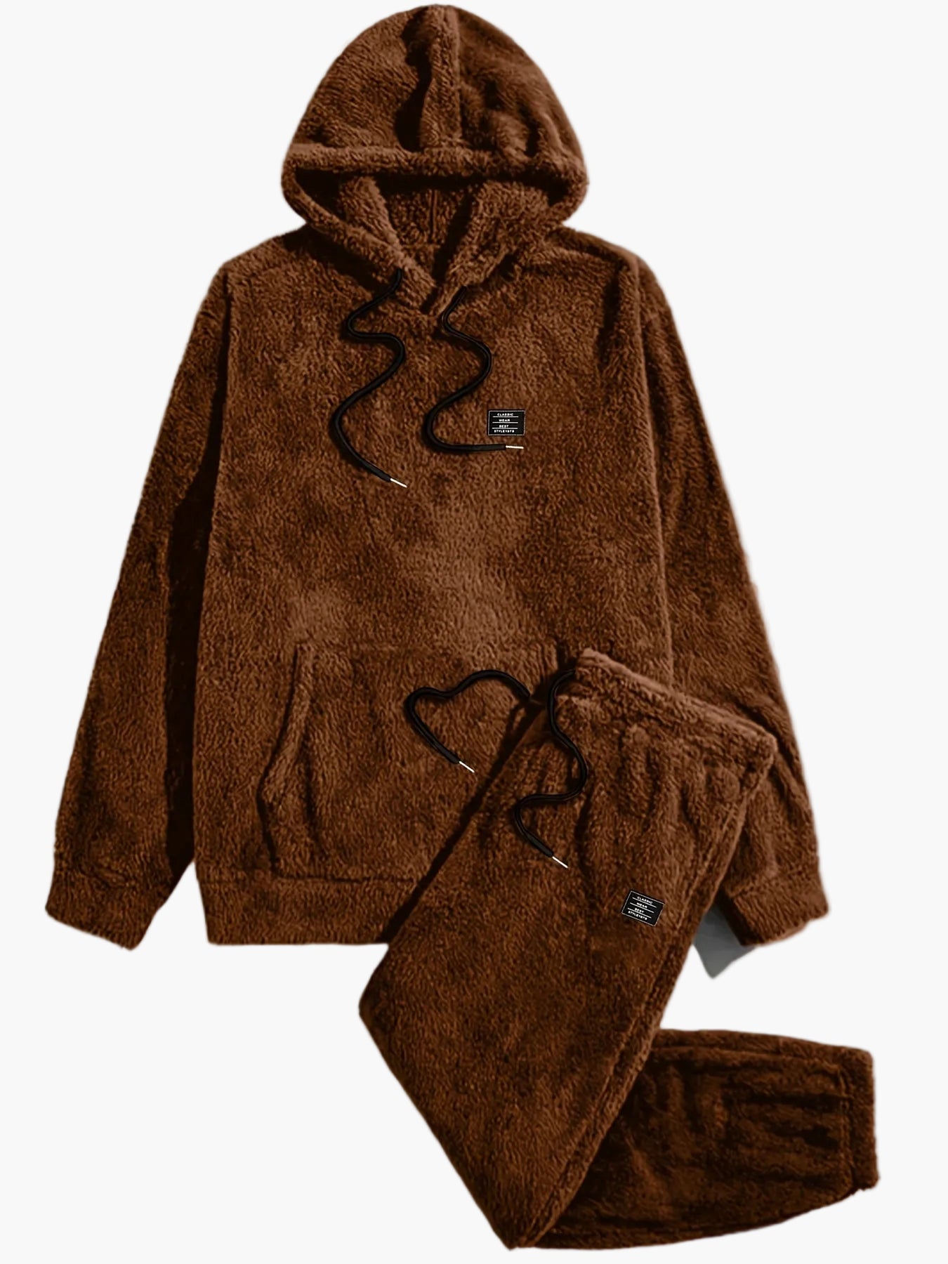 Herren Fleece Hoodie Set – Bequemer Freizeitanzug für Herbst und Winter