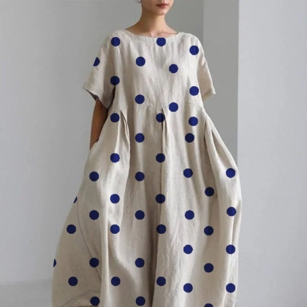 Tamara – 3D Gedrucktes Baumwollähnliches Freizeitkleid