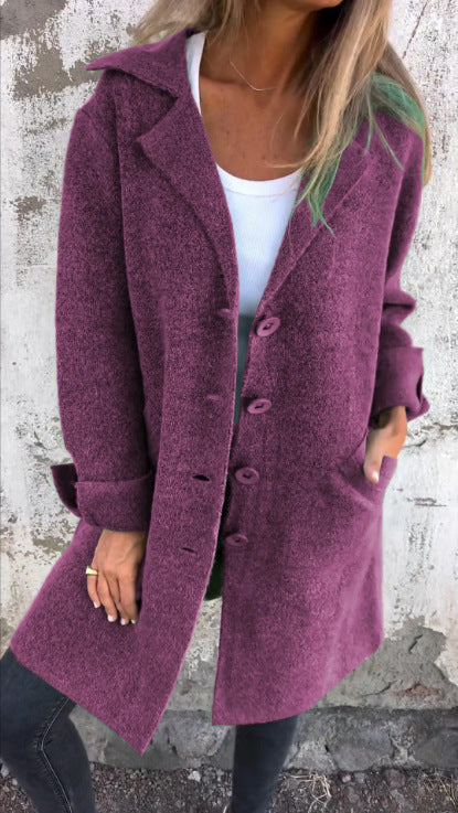Angela – Modischer Damen-Cardigan mit Einstecktaschen