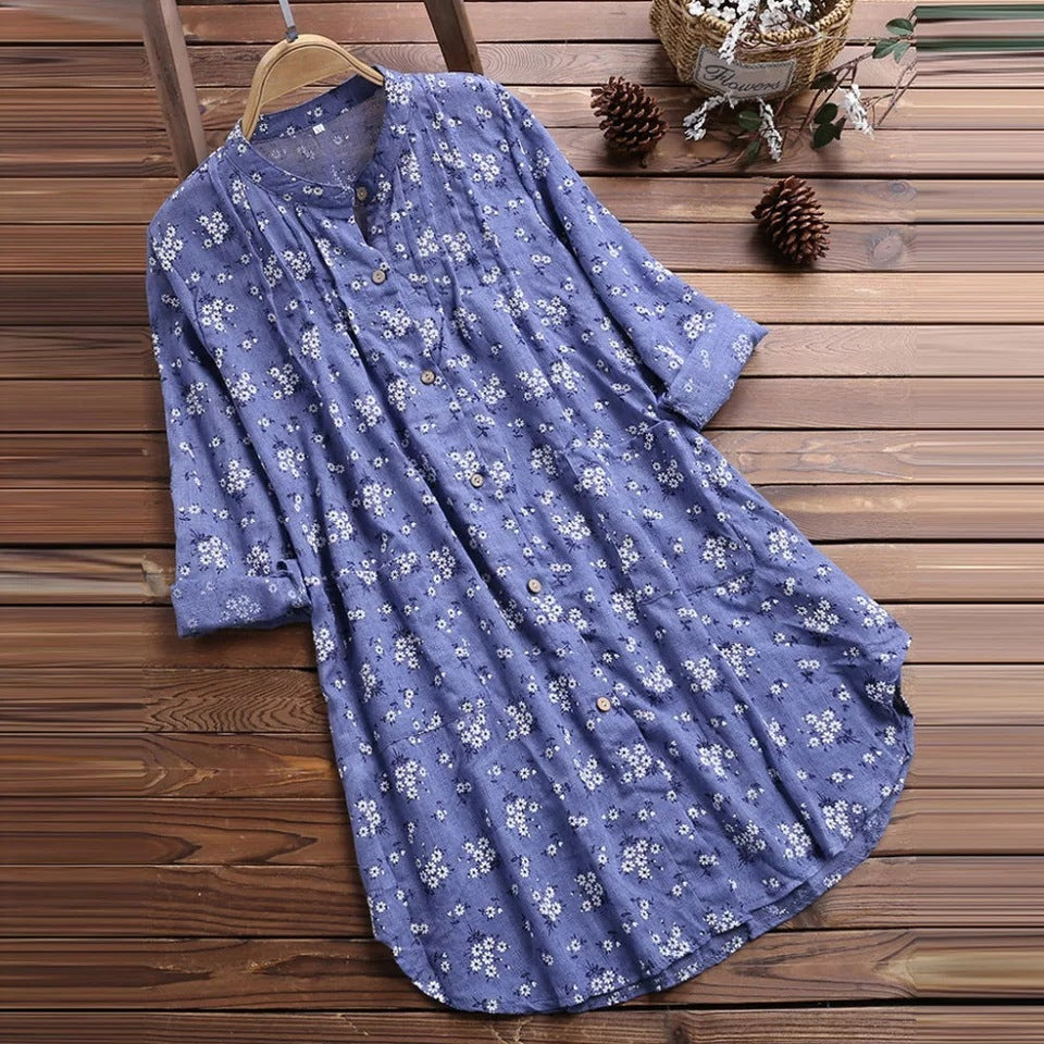 Heidi – Große Damenbluse für den Sommer in Übergröße M-5XL