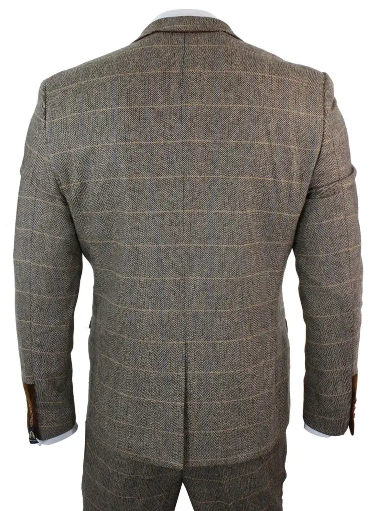 Herren Doppeltreihiges Dreiteiliges Anzugset – Klassischer Britischer Stil für Hochzeit, Business & Gala