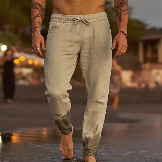 Ross – Lässige Herren Sommerhose aus Baumwolle und Leinen