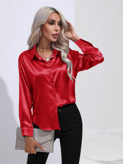 Pamela – Satin Hemd für Damen