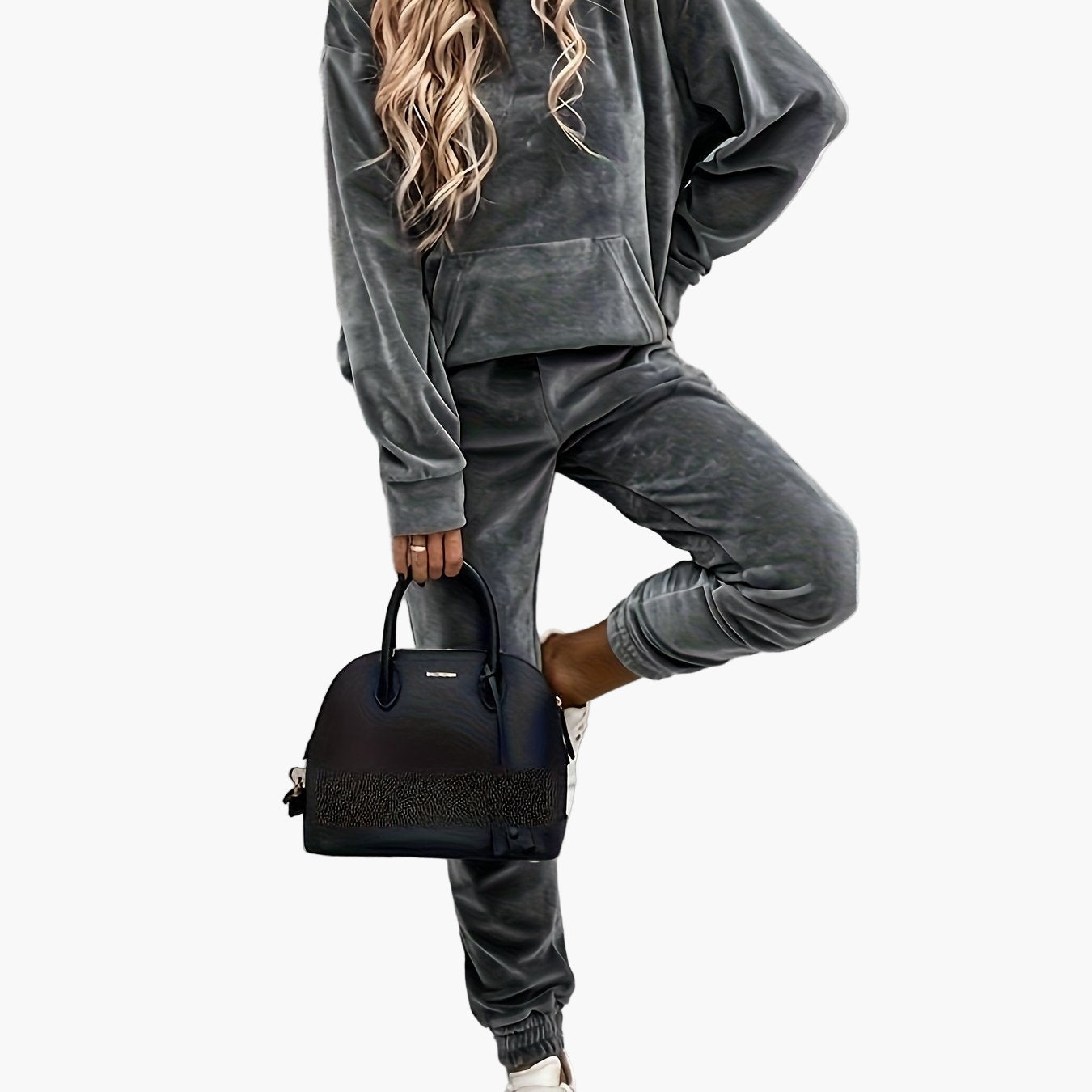 Damen Freizeit Trainingsanzug Set – Modischer Hoodie und Jogginghose für Alltag & Reisen