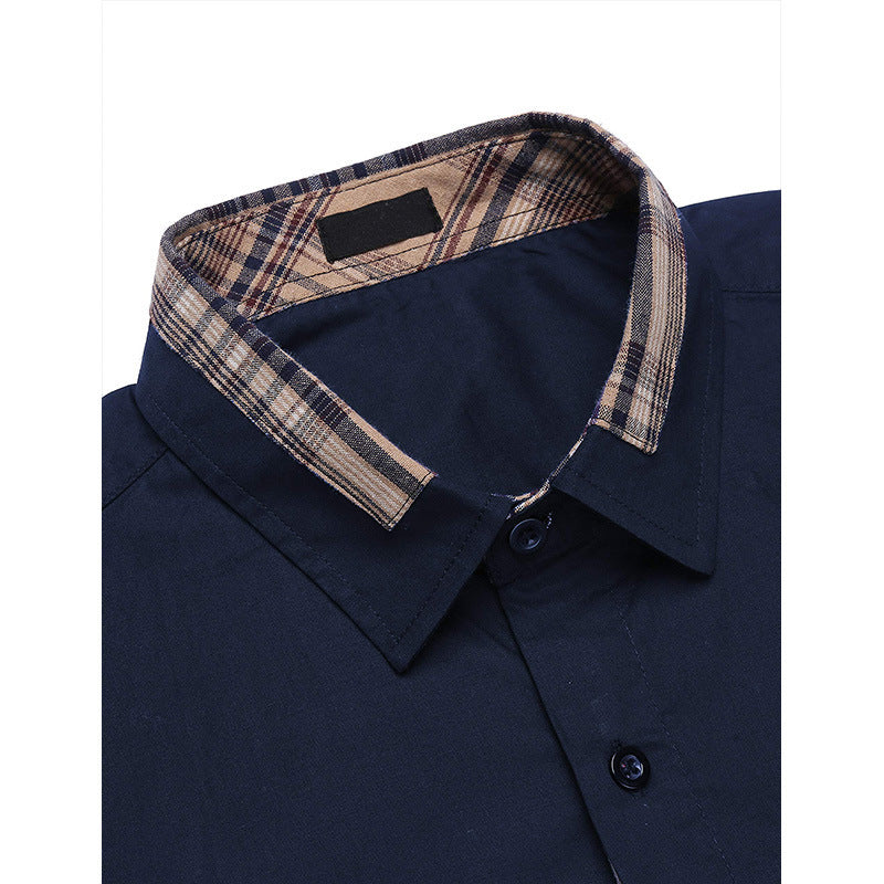Herren Slim Fit Freizeithemd mit Karodetails – Stilvolles Langarm Business & Casual Hemd