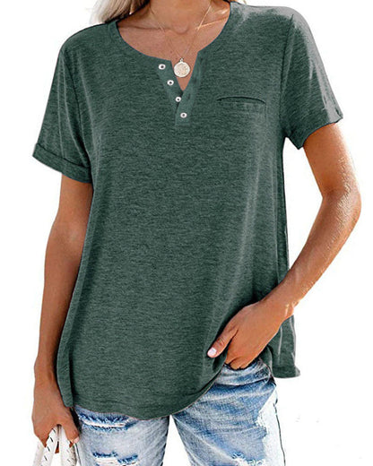 Dawn – Lockeres Damen T-Shirt mit V-Ausschnitt