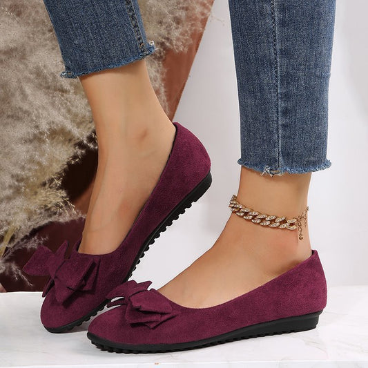 Damen Ballerinas mit Schleife – Elegante Komfort-Slipper für Alltag & Büro